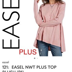 Easel Women's Pink Long Sleeve Tee